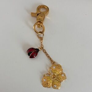 Joan Rivers Gold Butterfly and Ladybug “Bag Charm”